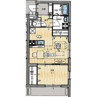 Prelude Aoba【1階】の間取り