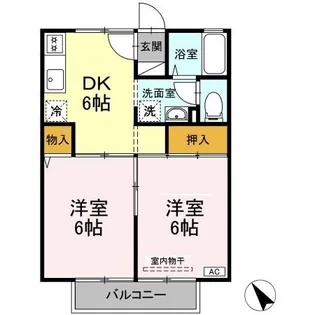 ロイヤルストーク B【1階】の間取り