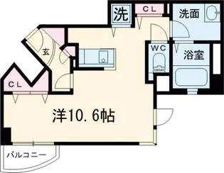 パークナードフィット田園調布【1階】の間取り