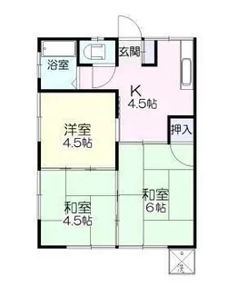 安井アパート【1階】の間取り