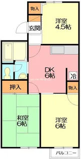 神奈川県小田原市曽比【アパート】の間取り