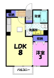 グリーンヒルズ A【1階】の間取り