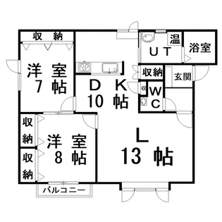 スティーツ東川【1階】の間取り