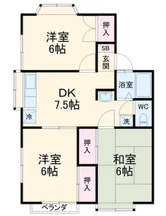 プレセアA【2階】の間取り