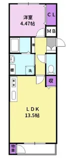 DC.フラット【2階】の間取り