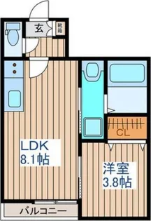 グランクレストB棟【1階】の間取り