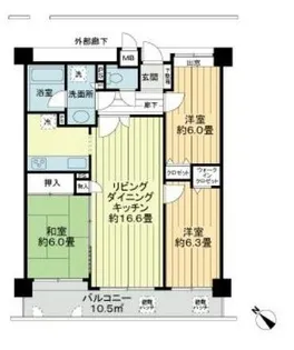 埼玉県川越市脇田本町【マンション】の間取り