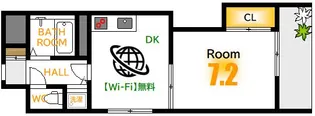AUBE舟入本町【8階】の間取り