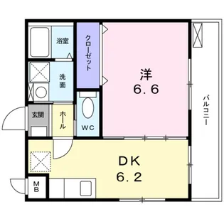 ジュネスメゾン中板橋【2階】の間取り