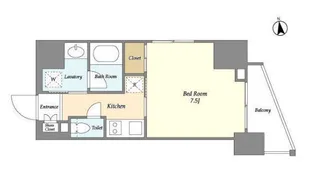 エスタート三田【6階】の間取り