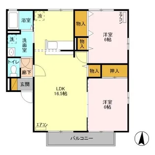 コーポセブン C【1階】の間取り
