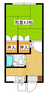 コーポ玉川【2階】の間取り