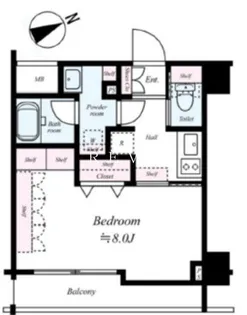 ブライズ清澄白河【2階】の間取り
