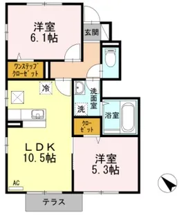 神奈川県小田原市扇町2【アパート】の間取り