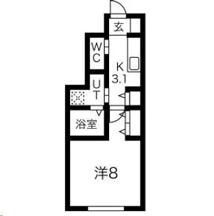 シンシア北上【1階】の間取り
