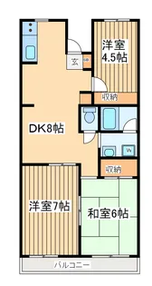 第9エルム大倉山【2階】の間取り