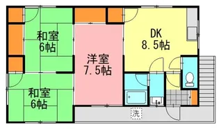 宮脇アパート【2階】の間取り