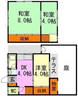 広島県広島市南区旭1【一戸建】の間取り