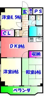 レジデンス冨美浜【4階】の間取り