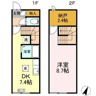 北海道茅部郡森町字森川町【一戸建】の間取り