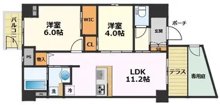 プレイズシード浅間町【1階】の間取り