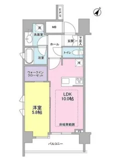 リヴェール赤坂【3階】の間取り
