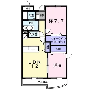 サンクス・ガーデン【3階】の間取り