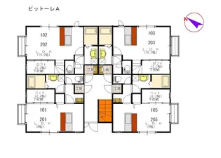 ピットーレ【2階】の間取り