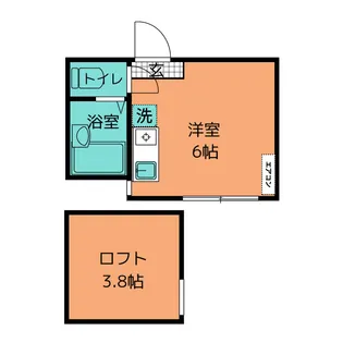 ユナイト追浜カタルーニャ【2階】の間取り