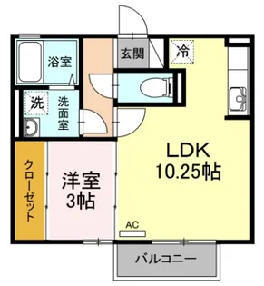 神奈川県小田原市栄町4【アパート】の間取り