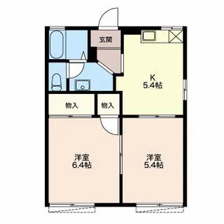 ドミールA【1階】の間取り