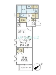 東京都新宿区早稲田鶴巻町【マンション】の間取り