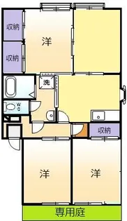 サンビレッジ春日【2階】の間取り