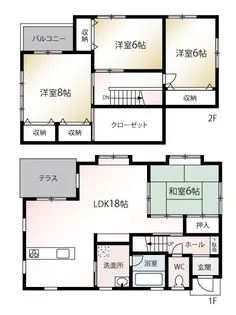 山形県酒田市相生町1【一戸建】の間取り