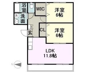 パストラルI【2階】の間取り