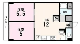 田端マンション【7階】の間取り