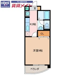 パレドールKonishi【4階】の間取り