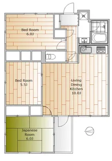 ミレニアム洗足【2階】の間取り