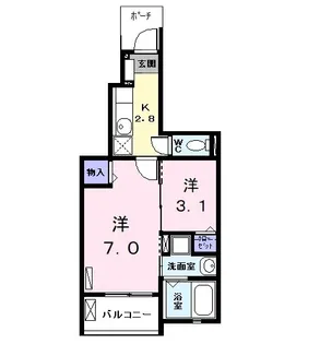 freshly【フレッシュリー】【1階】の間取り