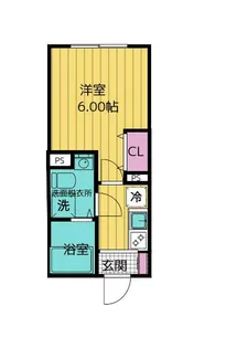 クリオ ラモード神楽坂【4階】の間取り