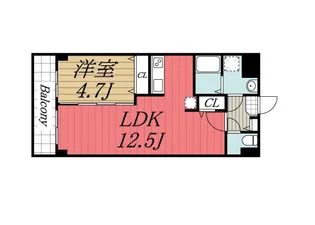 千葉県千葉市中央区新田町【マンション】の間取り