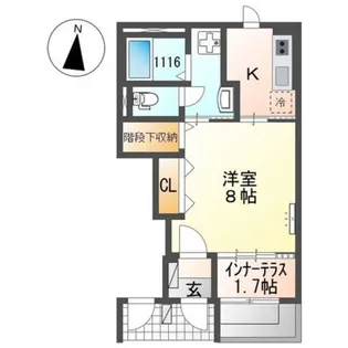 福岡県福岡市東区筥松4【アパート】の間取り