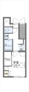 レオパレスチワワ【1階】の間取り