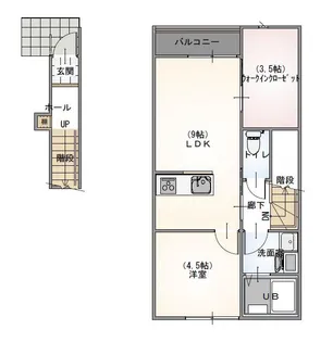 ルミウス北日吉II【2階】の間取り