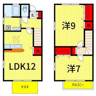 サンハイム中川II【2階】の間取り