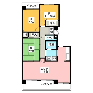 グラヂオーソ【3階】の間取り