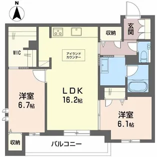【新築】シャーメゾン刈谷【3階】の間取り
