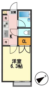 東京都江戸川区東小松川3【アパート】の間取り