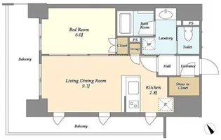 JP noie 三田【7階】の間取り