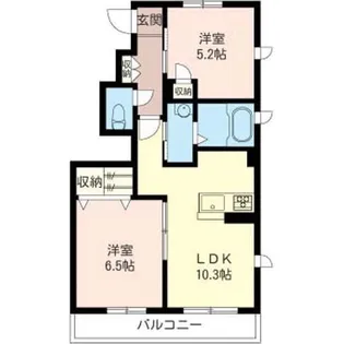 ホワイト リリー I【1階】の間取り